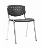 Καρέκλα επισκέπτη Taurus pc layer - σκελετός χρωμίου - Image 3