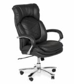 XXL διευθυντική καρέκλα γραφείου Levin 8040 - γνήσιο δέρμα - μαύρη