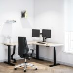 Ηλεκτρικό γωνιακό γραφείο με ρυθμιζόμενο ύψος Action Desk Edge 180x160-180 cm