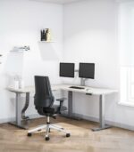 Ηλεκτρικό γωνιακό γραφείο με ρυθμιζόμενο ύψος Action Desk Edge 200×160-180 cm