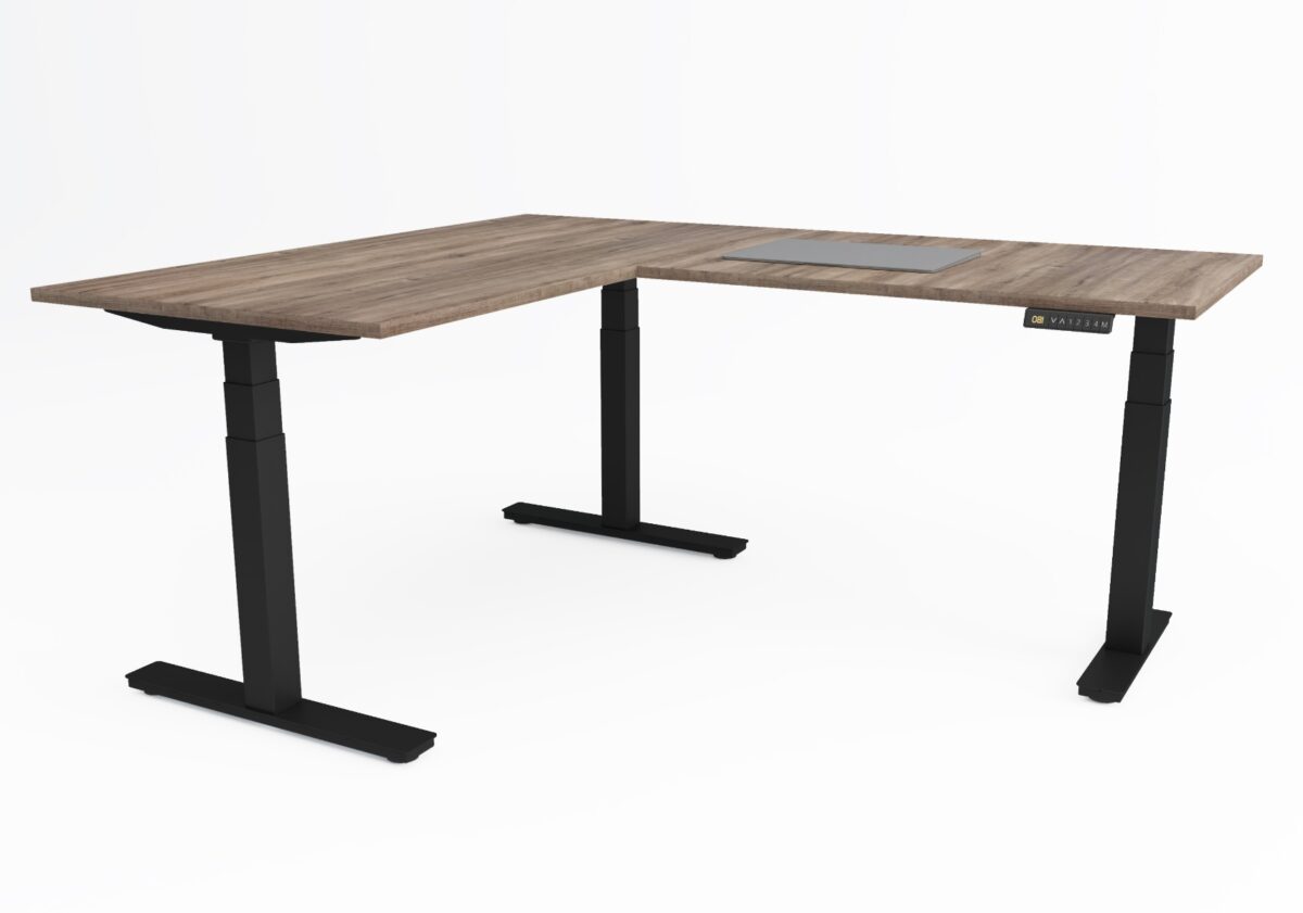 Ηλεκτρικό γωνιακό γραφείο με ρυθμιζόμενο ύψος Action Desk Edge 200×160-180 cm - Image 15