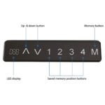 Ηλεκτρικό γωνιακό γραφείο με ρυθμιζόμενο ύψος Action Desk Edge 200×160-180 cm - Image 14