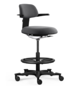 Εργονομική καρέκλα γραφείου sit-stand NEC black - Image 11