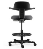 Εργονομική καρέκλα γραφείου sit-stand NEC black - Image 14