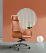 Διευθυντική καρέκλα γραφείου Cosmos - γνήσιο δέρμα ταμπά - Image 7