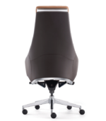 Διευθυντική καρέκλα γραφείου Royal - γνήσιο δέρμα ταμπά/καφέ - Image 4