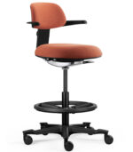 Εργονομική καρέκλα γραφείου sit-stand NEC black