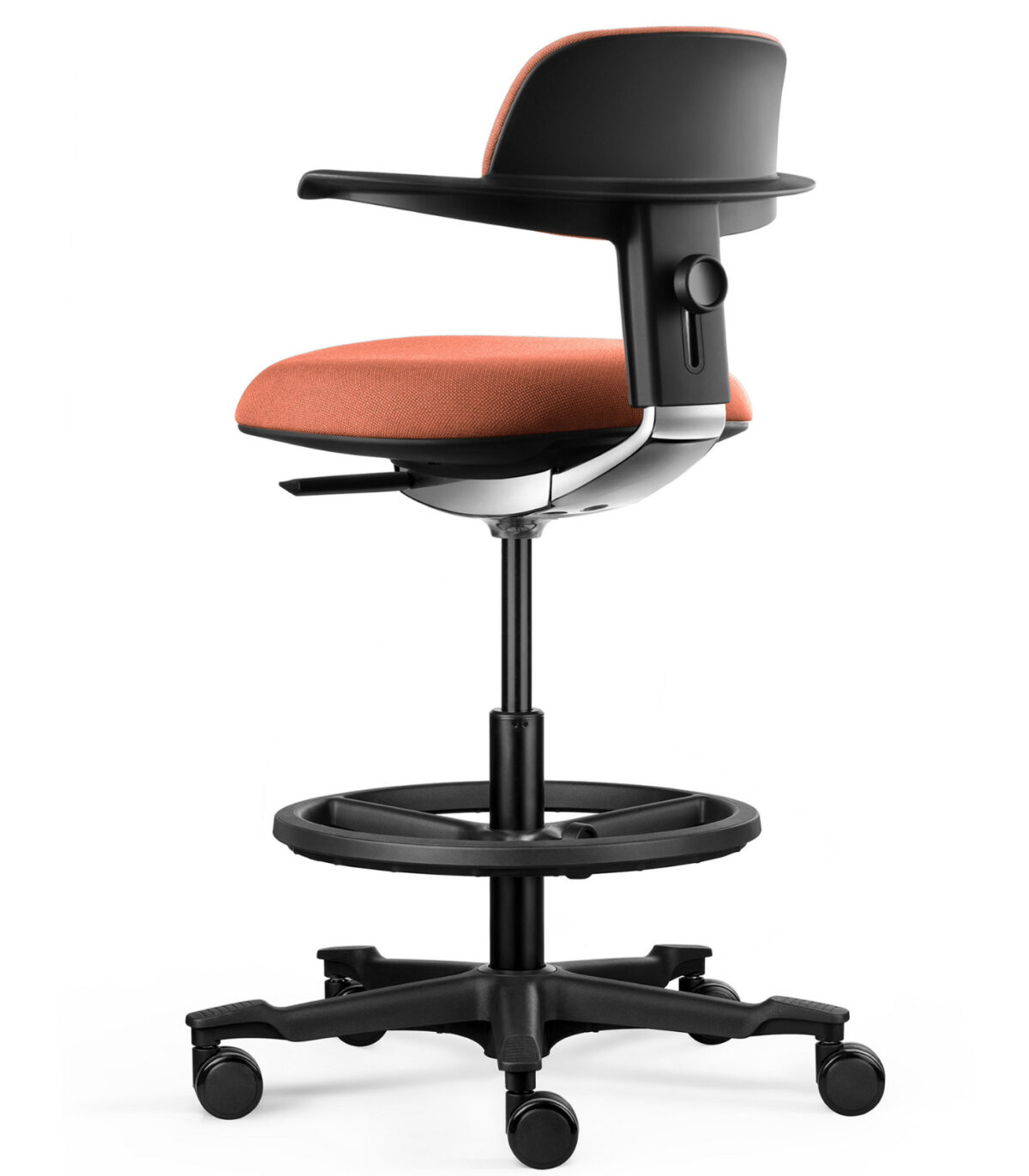 Εργονομική καρέκλα γραφείου sit-stand NEC black - Image 2