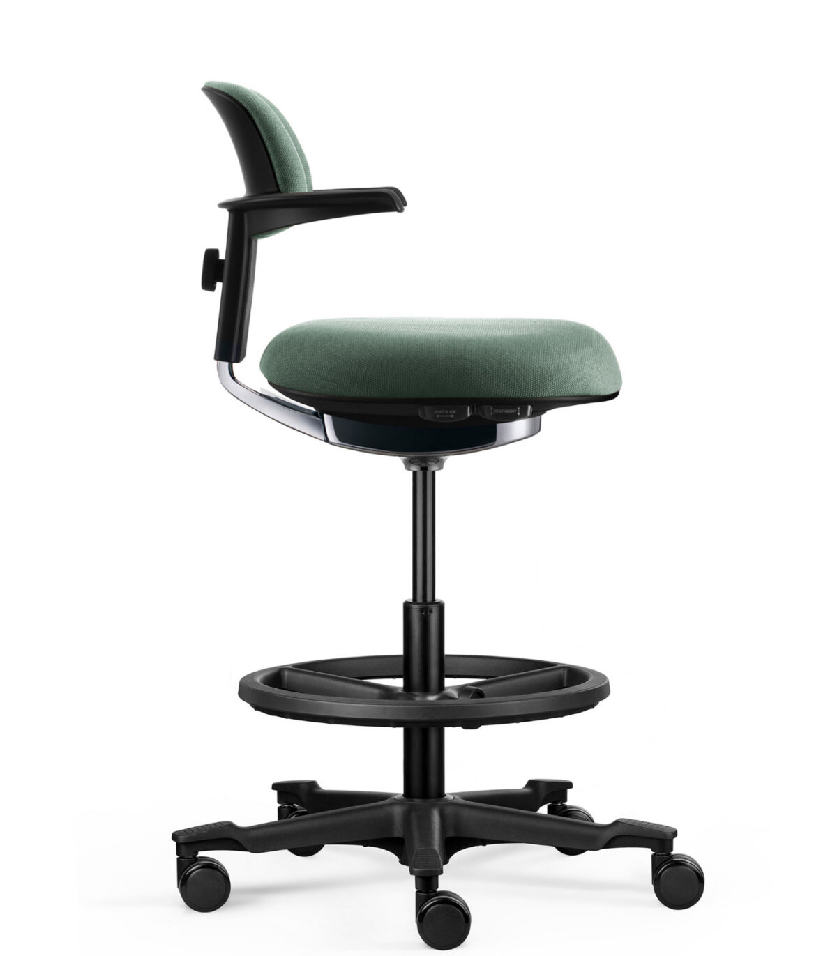 Εργονομική καρέκλα γραφείου sit-stand NEC black - Image 8