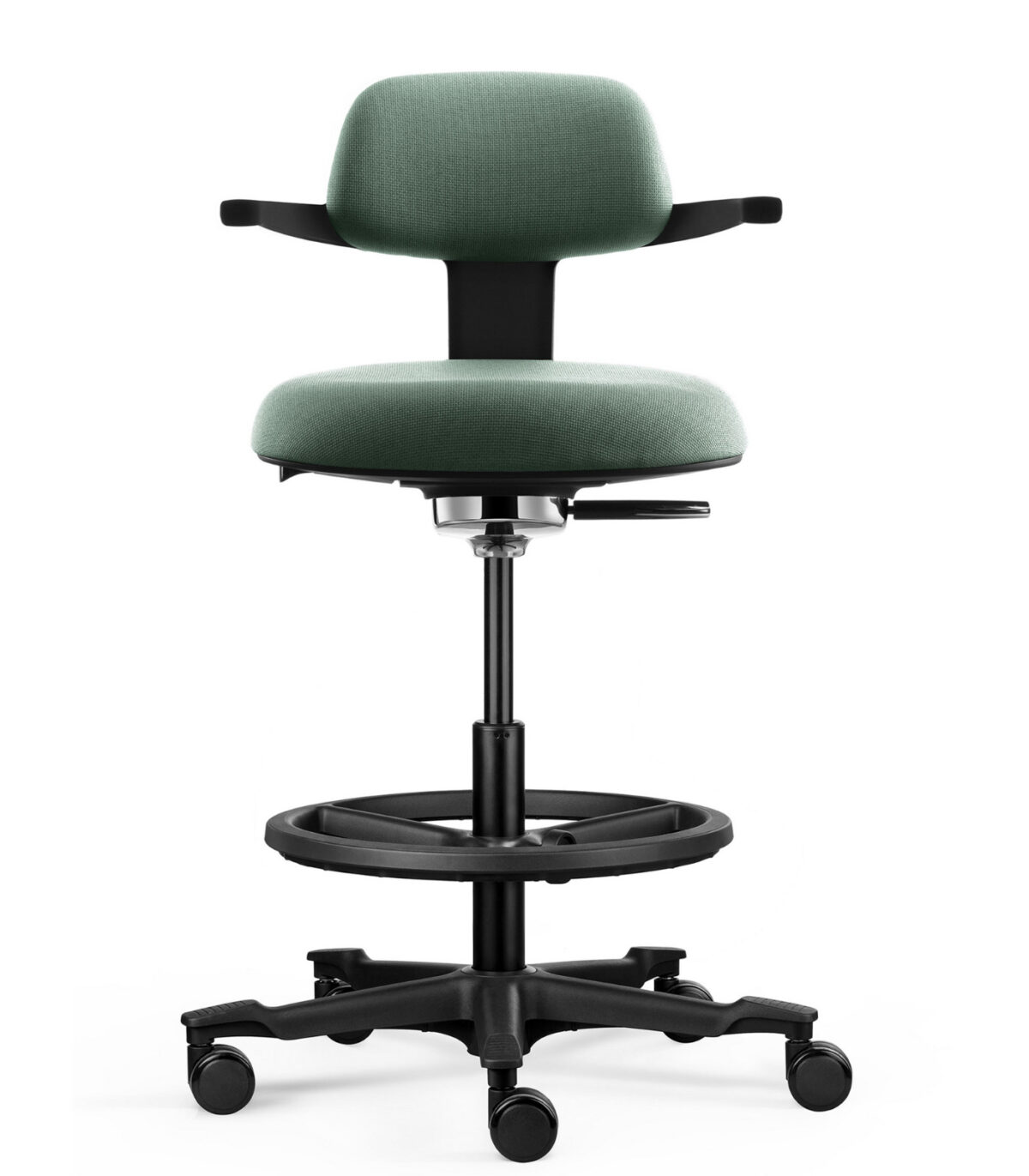 Εργονομική καρέκλα γραφείου sit-stand NEC black - Image 7