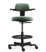 Εργονομική καρέκλα γραφείου sit-stand NEC black - Image 7