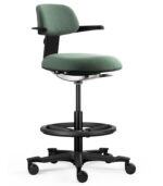 Εργονομική καρέκλα γραφείου sit-stand NEC black - Image 10