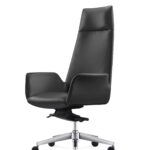 Διευθυντική καρέκλα γραφείου Cosmos γνήσιο δέρμα μαύρη