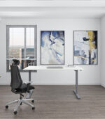 Γραφείο με ρύθμιση ύψους (60-90 cm) Fix 158×80 cm - Image 10