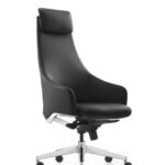 Διευθυντική καρέκλα γραφείου Royal - γνήσιο δέρμα μαύρη