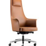 Διευθυντική καρέκλα γραφείου Accord-γνήσιο δέρμα ταμπά