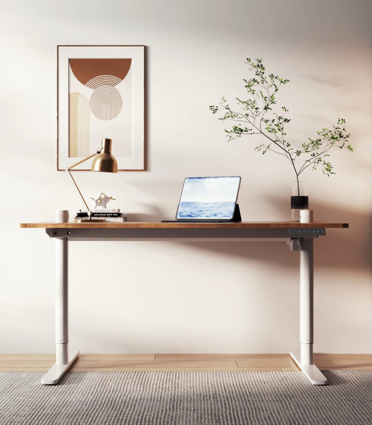 Ηλεκτρικό γραφείο με ρυθμιζόμενο ύψος Easy Desk 120x60 cm - Image 6