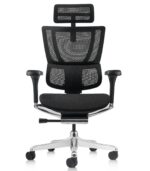 Εργονομική καρέκλα γραφείου Ergohuman Advanced μαλακό κάθισμα ύφασμα - μαύρη - Image 4