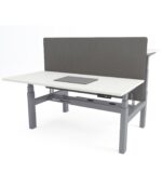 Σκελετός ηλεκτρικού ρυθμιζόμενου σταθμού εργασίας 2 ατόμων Action Desk Twin - Image 9