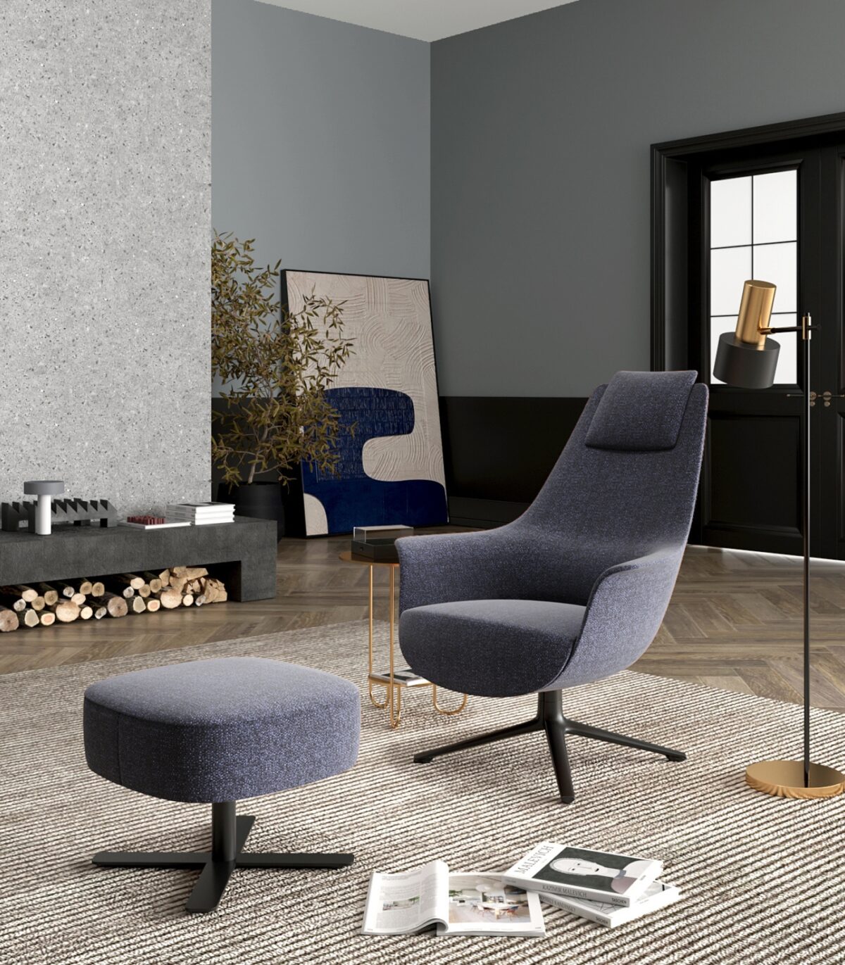 Πολυθρόνα Lounge - αναμονής Bloom - Image 5