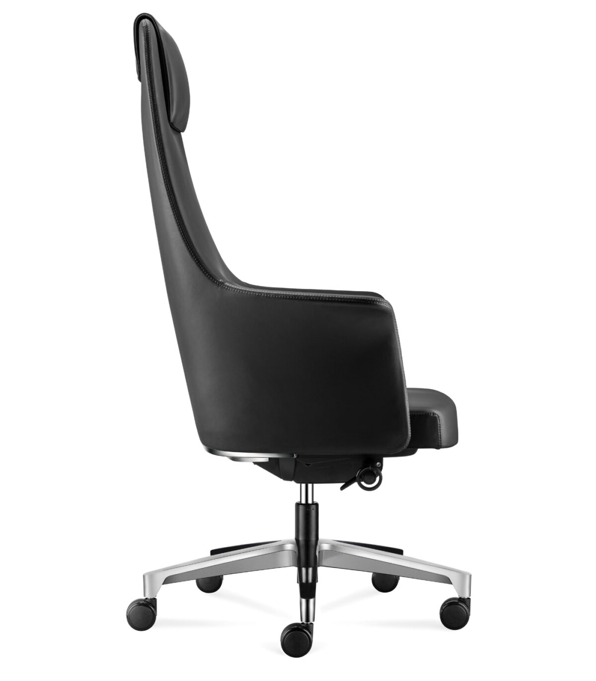 karekla grafeiou accord black 2 Διευθυντική καρέκλα γραφείου Accord - γνήσιο δέρμα - μαύρη - Image 2