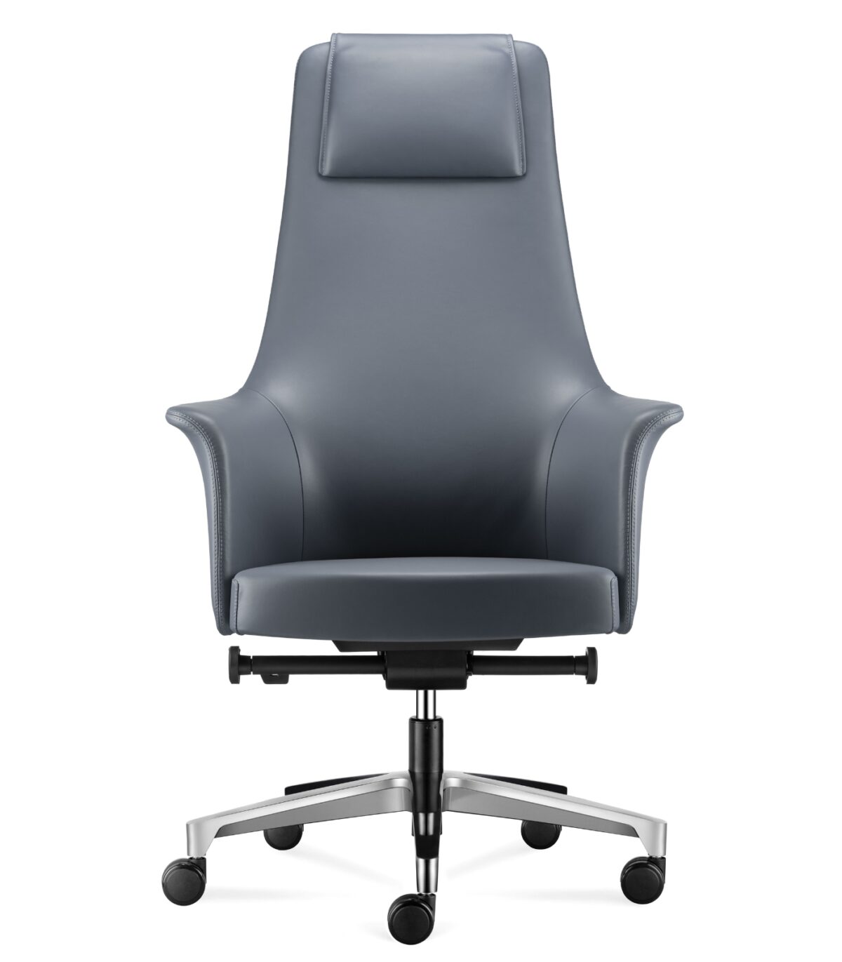 karekla grafeiou accord blue 2 Διευθυντική καρέκλα γραφείου Accord - γνήσιο δέρμα - μπλε - Image 3