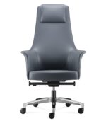 Διευθυντική καρέκλα γραφείου Accord - γνήσιο δέρμα - μπλε - Image 3