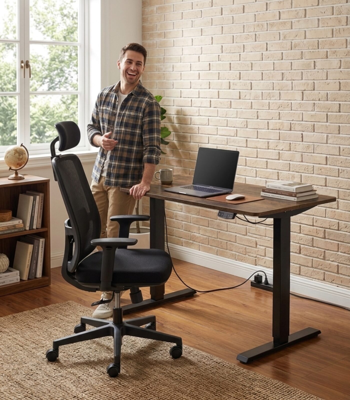 Value pack 3 Economy Pack 1: Hλεκτρικό γραφείο Easy desk και καρέκλα γραφείου Active - Image 1
