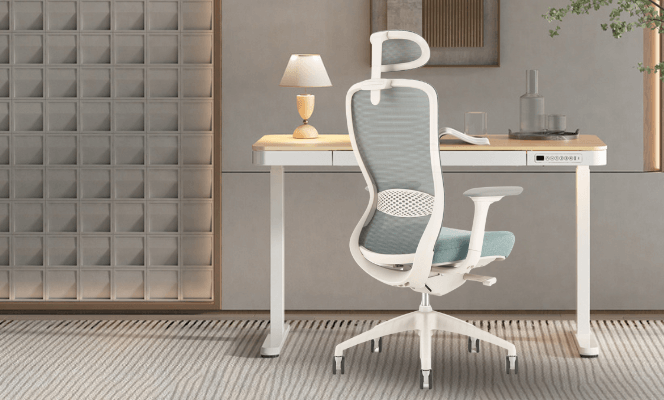 E-DESK 120 & ACTION VX WHITE-a1
