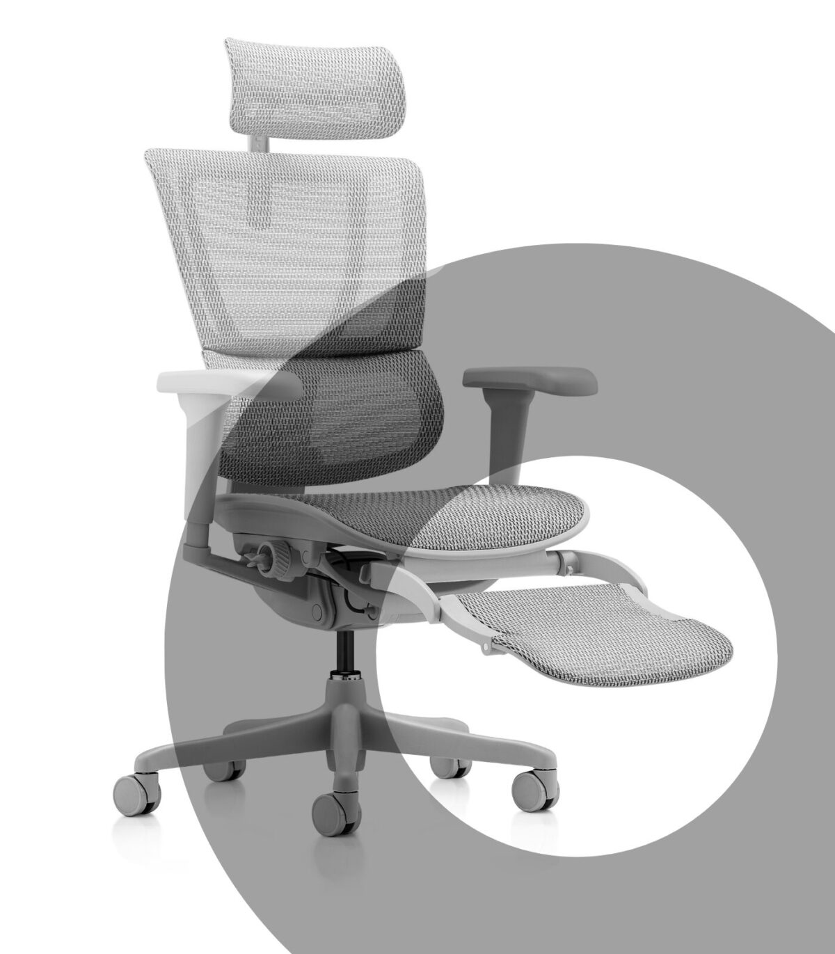 Υποπόδιο ergohuman ultra grey Πτυσσόμενο υποπόδιο για την καρέκλα Ergohuman Ultra - γκρι - Image 1