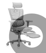 Πτυσσόμενο υποπόδιο για την καρέκλα Ergohuman Ultra - γκρι
