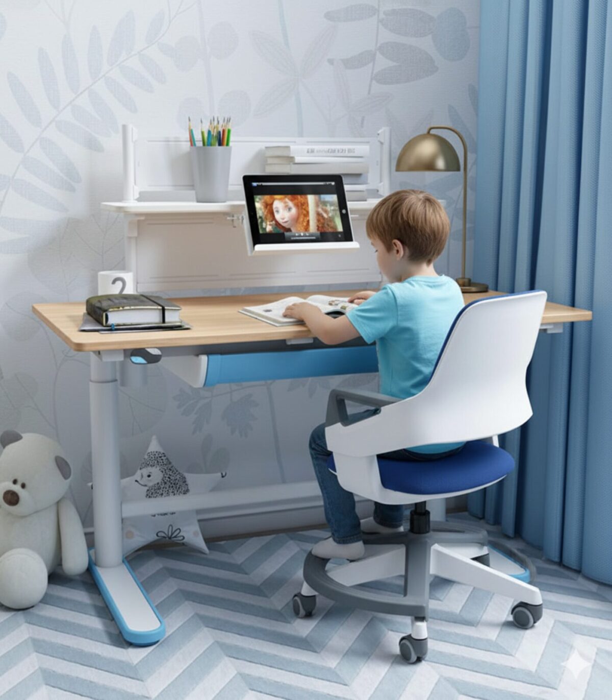 Value Pack: Ηλεκτρικό παιδικό γραφείο Action Kid Plus & Παιδική καρέκλα Clever - Image 2