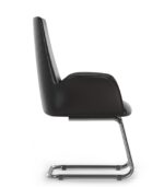 Καρέκλα επισκέπτη Cosmos- γνήσιο δέρμα - μαύρη - Image 2