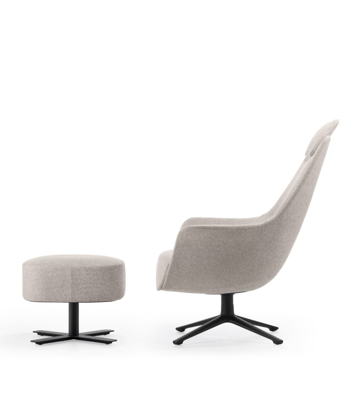 Πολυθρόνα Lounge - αναμονής Bloom - γκρι - Image 3