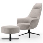 Πουφ - υποπόδιο Bloom - γκρι