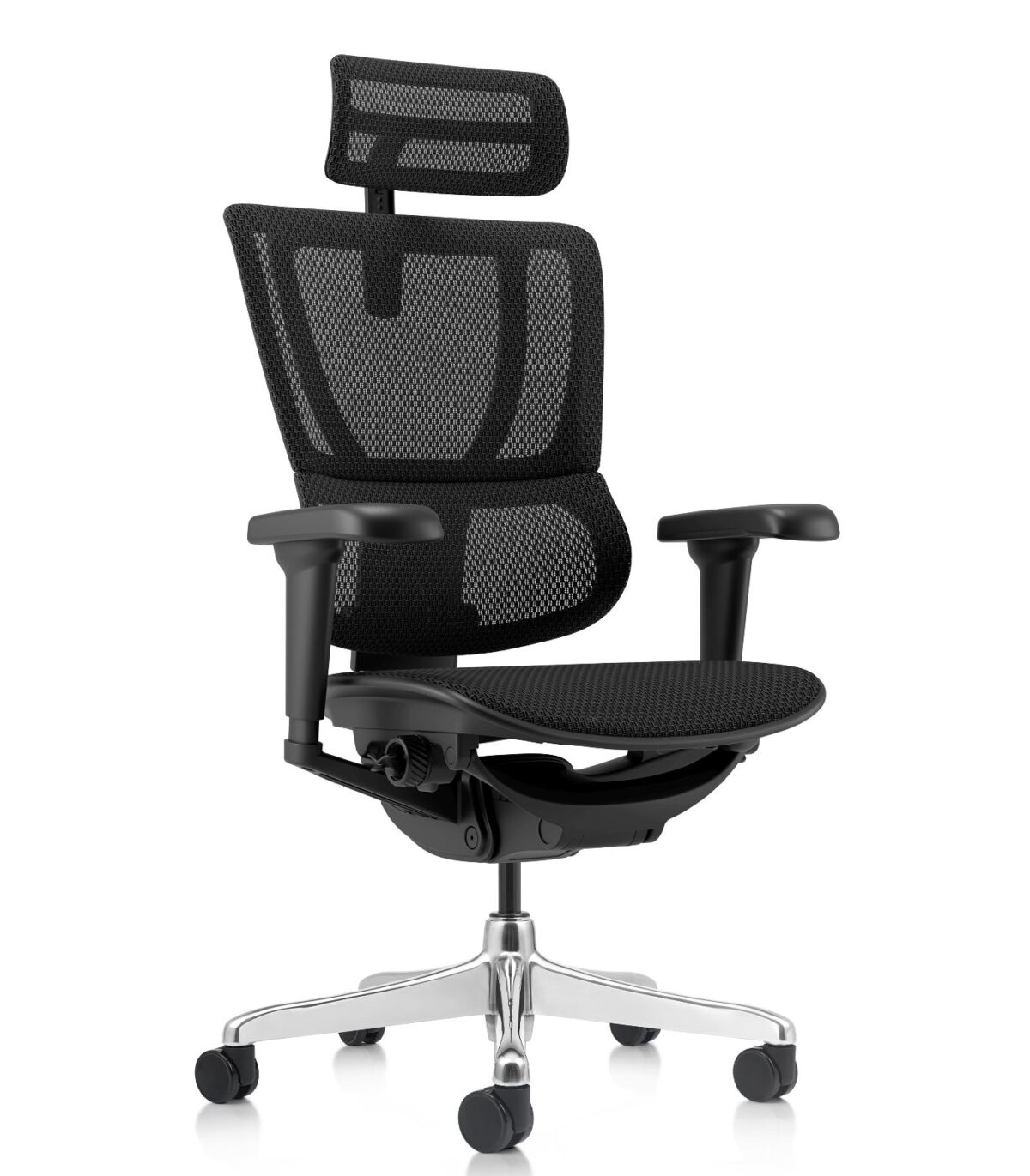 Karekla grafeiou ergohuman ultra black 2 Εργονομική καρέκλα γραφείου Ergohuman iOO Ultra Plus - μαύρη - Image 1