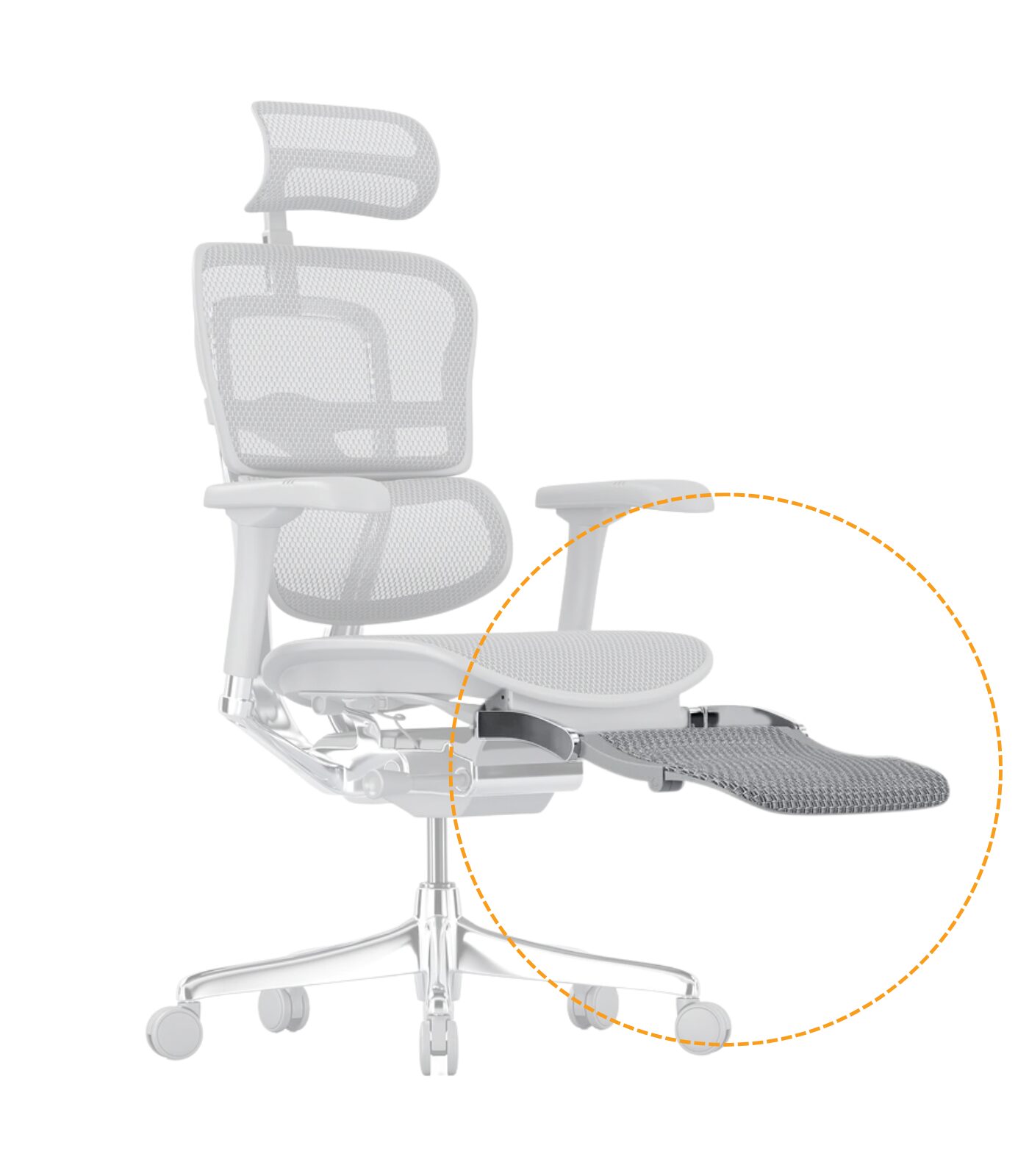 Ergohuman elite upopodio Πτυσσόμενο υποπόδιο για την καρέκλα Ergohuman Elite 2 Plus grey - Image 1