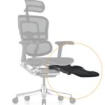 Πτυσσόμενο υποπόδιο για την καρέκλα Ergohuman 2 Elite Plus black
