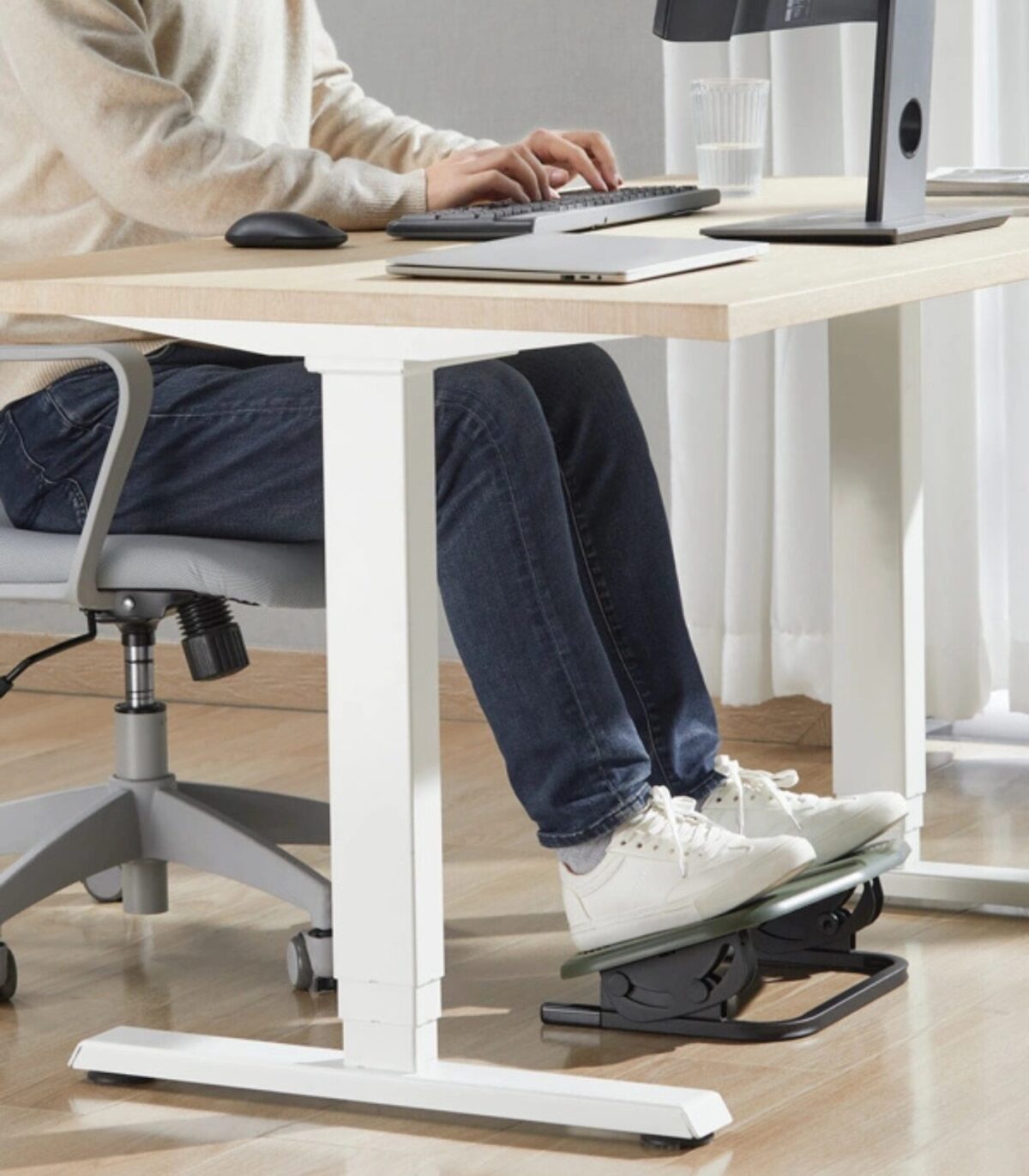 Υποπόδιο γραφείου FR-11B με ρυθμιζόμενη κλίση πράσινο - Image 4