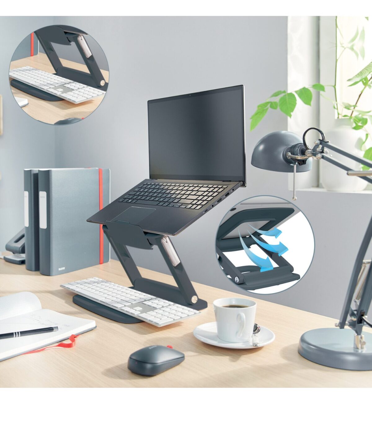 Ρυθμιζόμενη βάση Laptop Leitz Ergo - Image 13