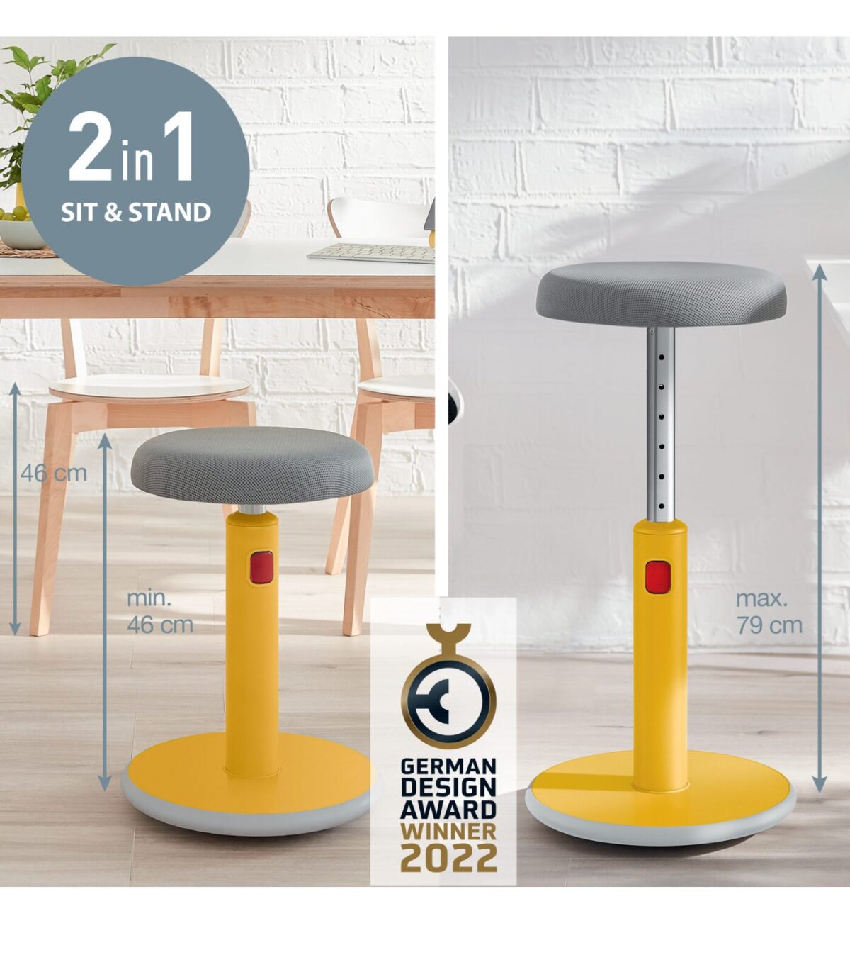 Εργονομικό σκαμπό Sit-Stand Cosy - Image 8