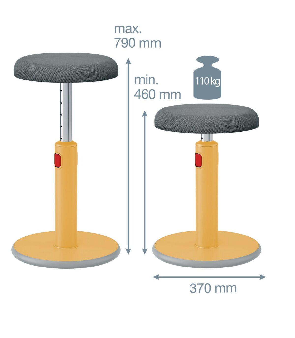 Εργονομικό σκαμπό Sit-Stand Cosy - Image 11