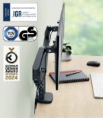 Βραχίονας για 2 οθόνες Leitz Ergo Space Saving - Image 2