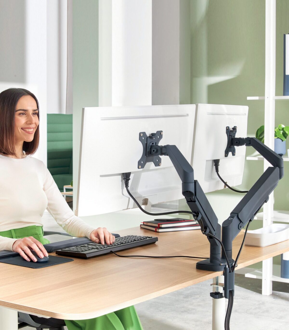 Βραχίονας για 2 οθόνες Leitz Ergo Space Saving - Image 6