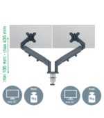 Βραχίονας για 2 οθόνες Leitz Ergo Space Saving - Image 3