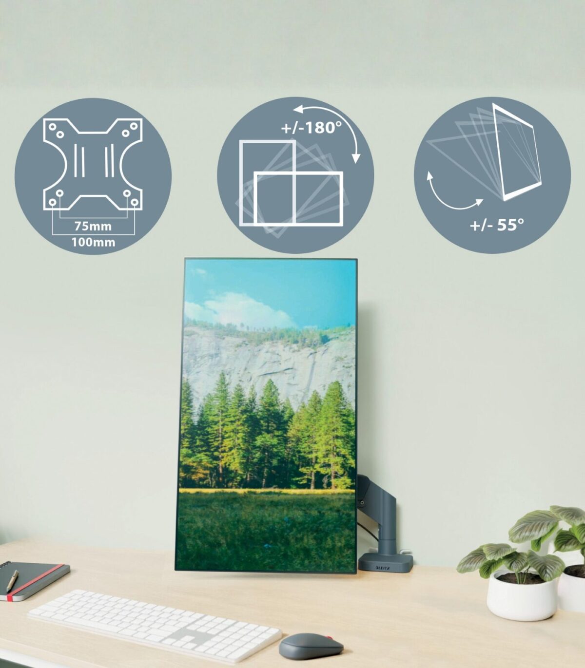 Βραχίονας οθόνης Leitz Ergo Space Saving - Image 4