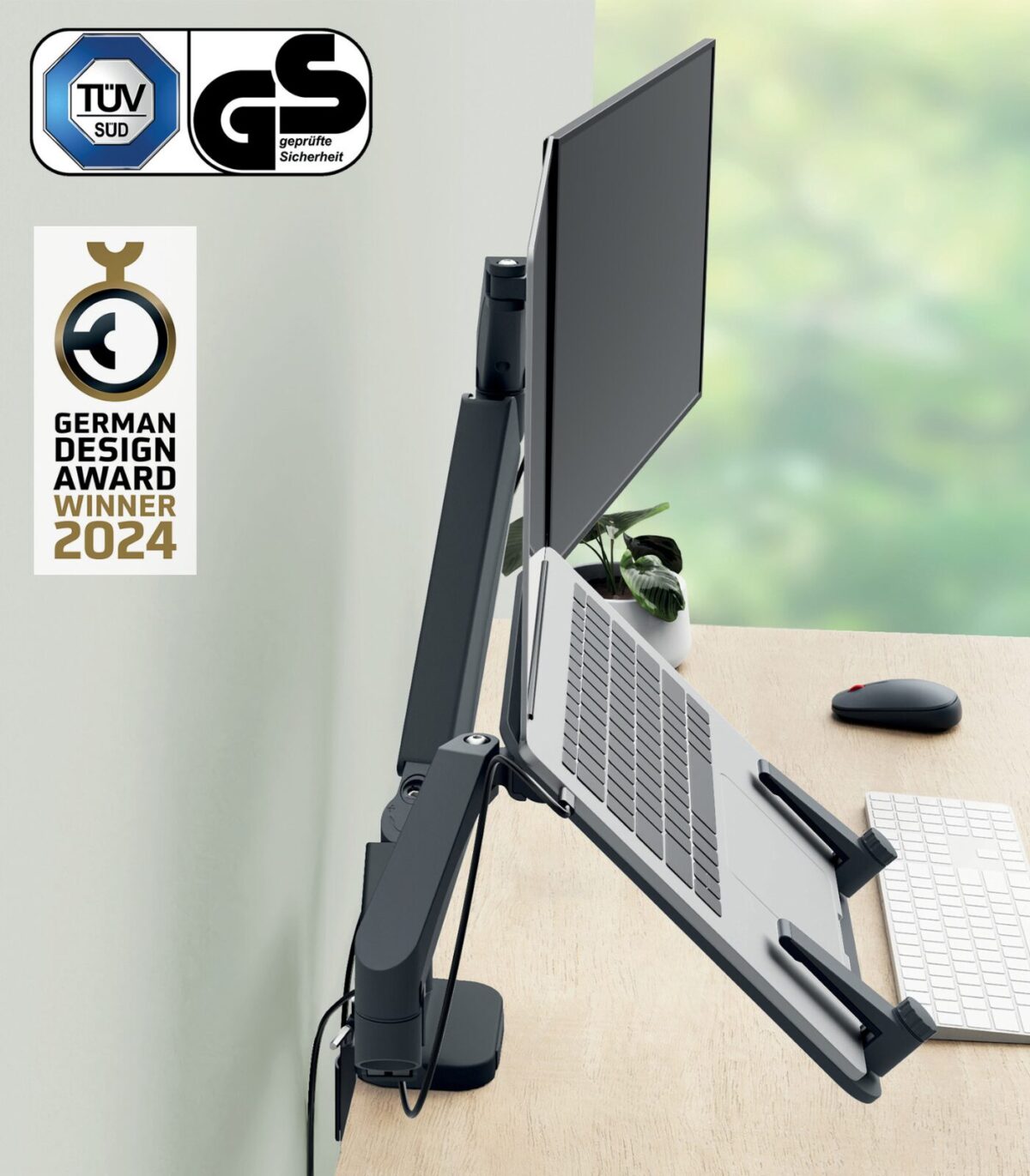 Bραχίονας οθόνης & Laptop Leitz Ergo Space Saving - Image 2