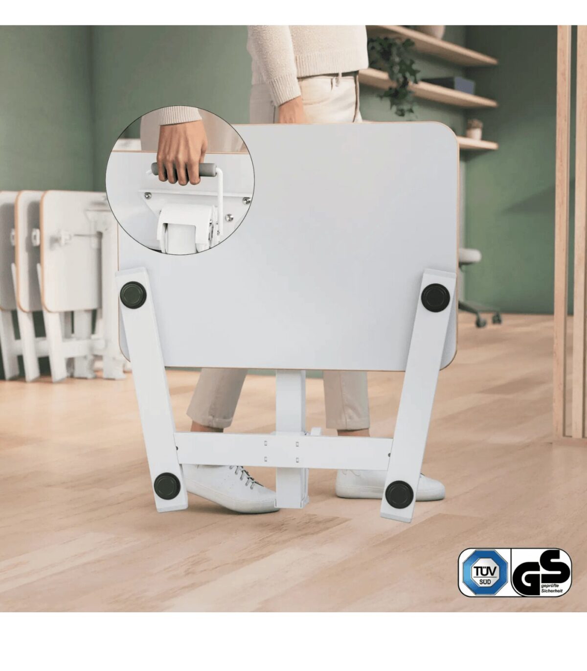 Compact Αναδιπλούμενο γραφείο με ρυθμιζόμενο ύψος 65 x 46 cm Leitz - Image 5