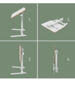 Compact Αναδιπλούμενο γραφείο με ρυθμιζόμενο ύψος 65 x 46 cm Leitz - Image 7