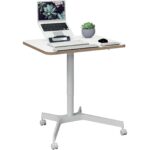 Mini γραφείο με ρυθμιζόμενο ύψος και τροχούς 80 x 60 cm Leitz